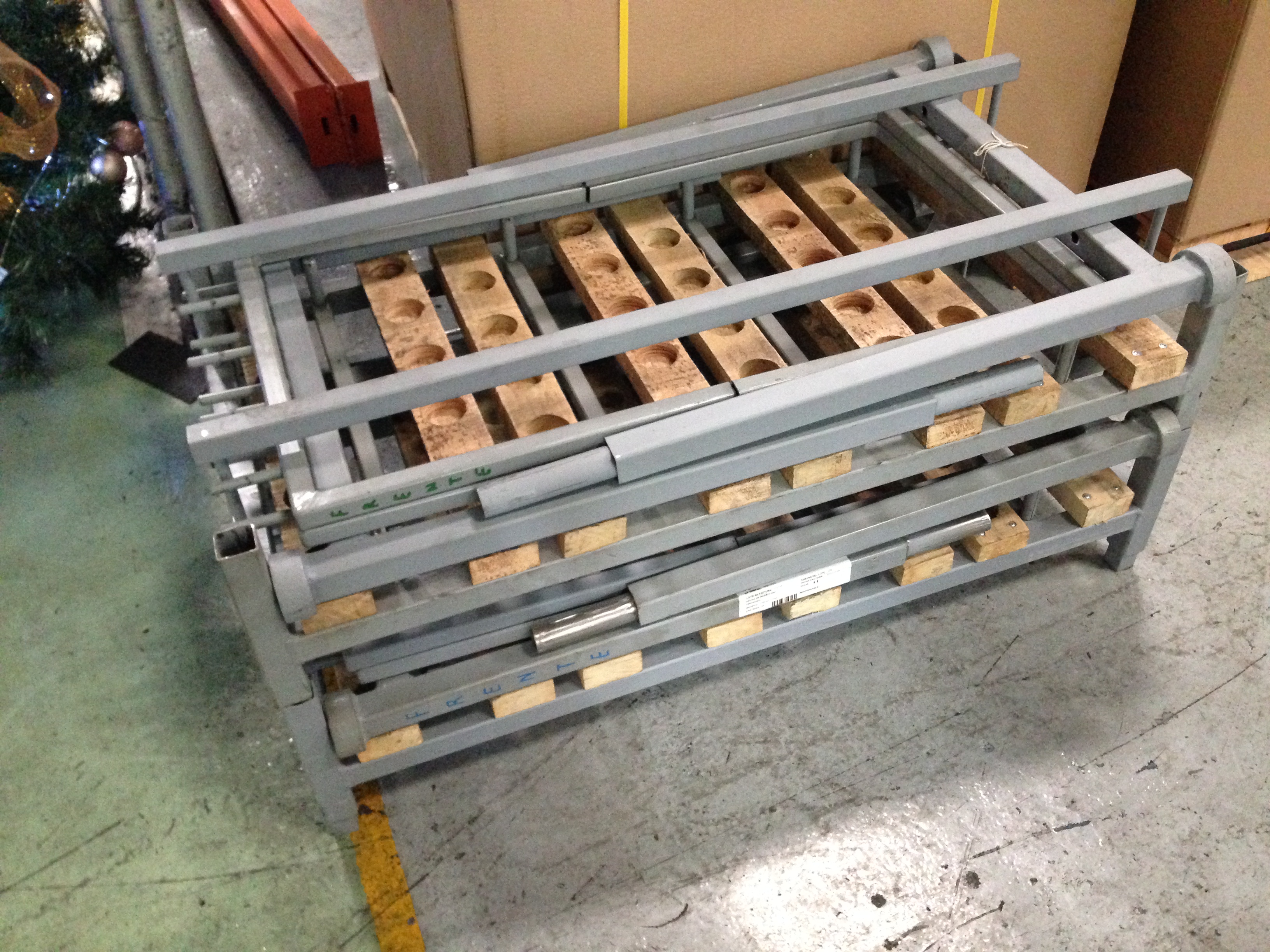 Collapsible transport rack